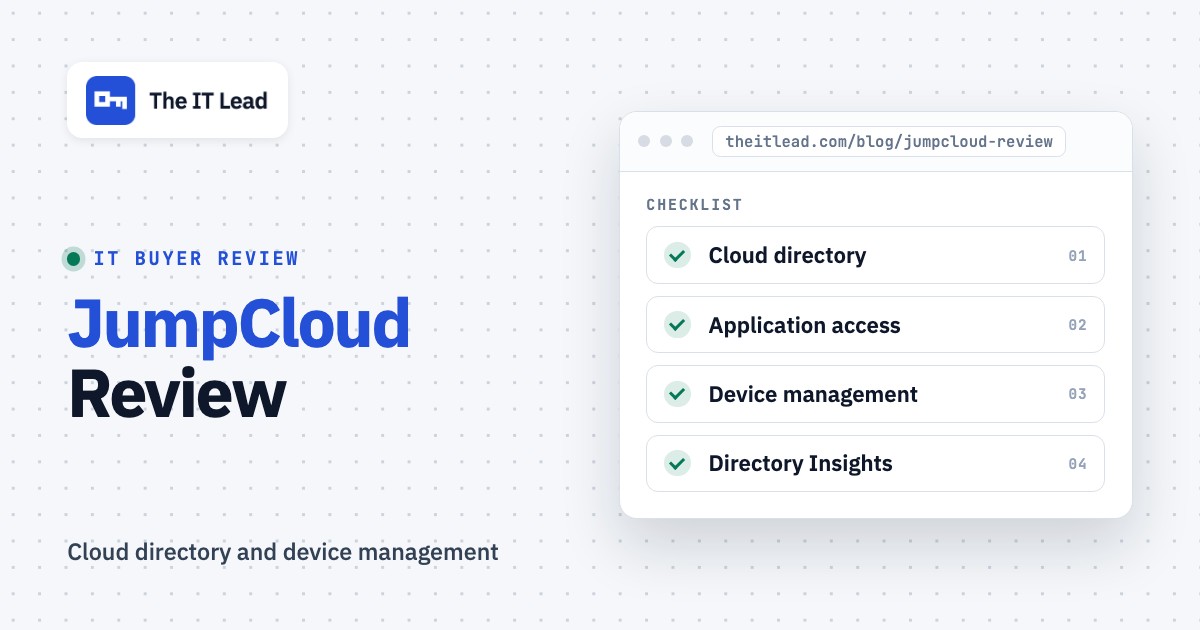 JumpCloud Review: Strengths, Limitations, Pricing and Fit