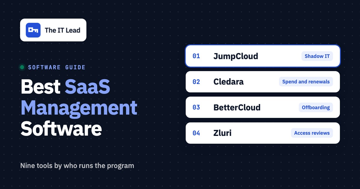 Best SaaS Management Software for Small IT Teams